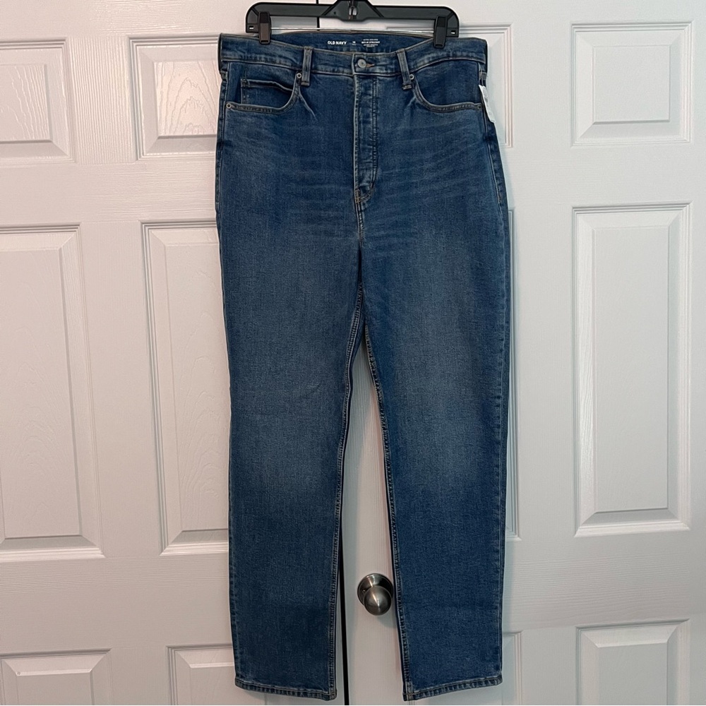 Old Navy Sky-Hi Straight Jeans Size 16 Tall